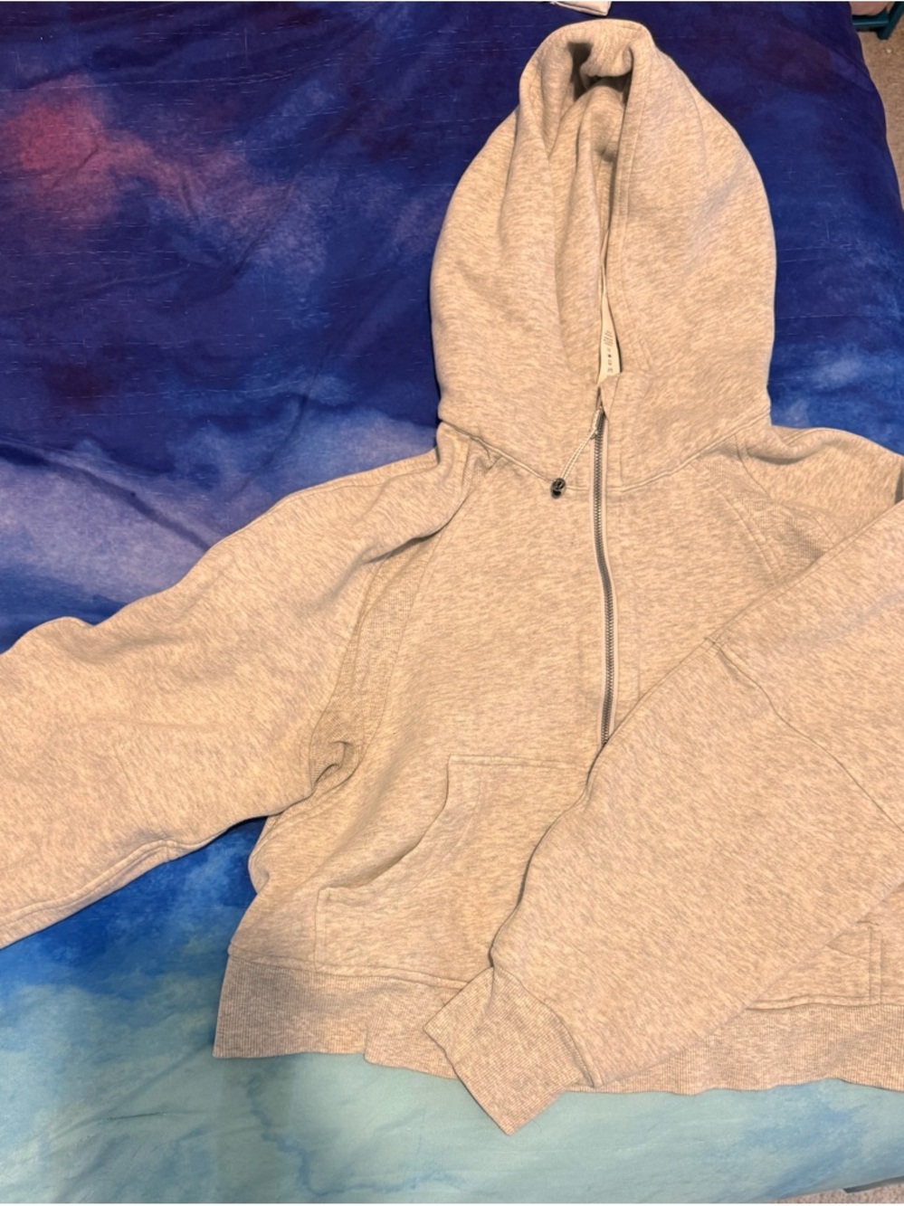 lululemon athletica Light Heather Gray Zip Hoodie